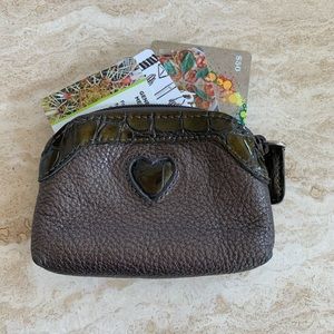 Brighton leather card/coin/lipstick case